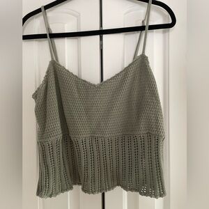 Abercrombie & Fitch Sage Green Knit Camisole